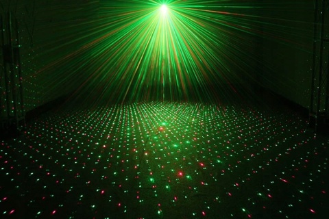 Projektor Laserowy Disco 3D z Dźwiękiem - Stroboskop Imprezowy