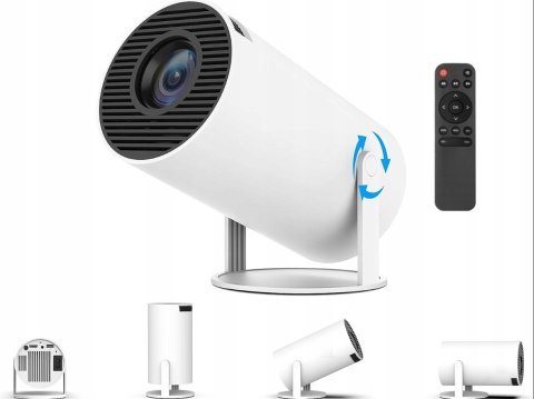 Mini Projektor 4K Wifi Android 11 Z Bluetooth, Obracany, Przenośny Hd