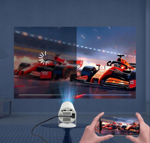Mini Projektor 4K Wifi Android 11 Z Bluetooth, Obracany, Przenośny Hd