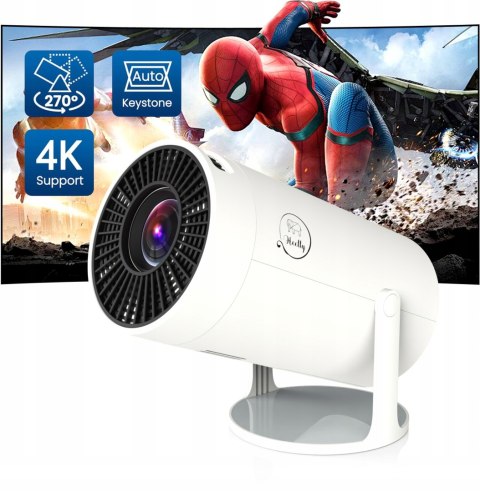Mini Projektor Led 4K Heelly Android Z Wifi - Mobilny Smart Tv