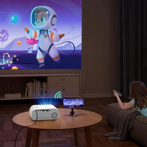 Mini Projektor Zenwire D300s 3000Lm Full Hd, Wifi, Mobilny Rzutnik