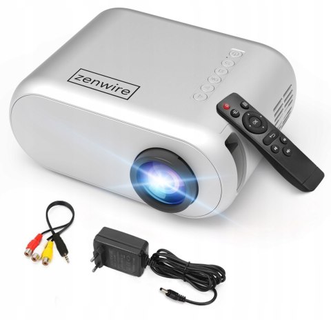 Mini Projektor Zenwire D300s 3000Lm Full Hd, Wifi, Mobilny Rzutnik