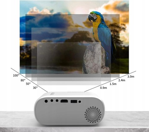 Mini Projektor Zenwire D300s 3000Lm Full Hd, Wifi, Mobilny Rzutnik