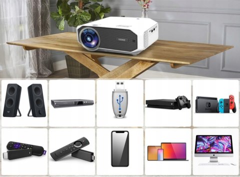 Mini Projektor Zenwire E450s Full Hd 4500Lm Wifi Bluetooth 5.0
