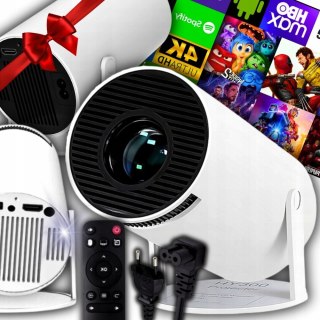 Mobilny Projektor Full Hd Z Android Tv, Wifi, Bluetooth, 130 Obraz