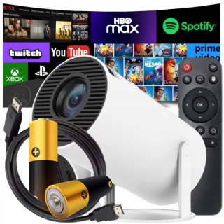 Projektor Deeped Hy300a 4K Android Smart Tv 130 Wifi Mini Rzutnik