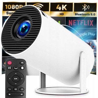 Projektor Full Hd Z Android Tv, Wifi, Korekcją 4D I Głośnikiem