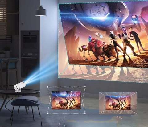 Projektor Full Hd Z Android Tv, Wifi, Korekcją 4D I Głośnikiem