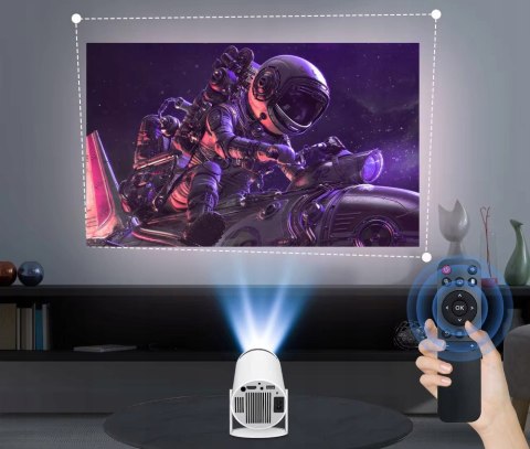 Projektor Full Hd Z Android Tv, Wifi, Korekcją 4D I Głośnikiem