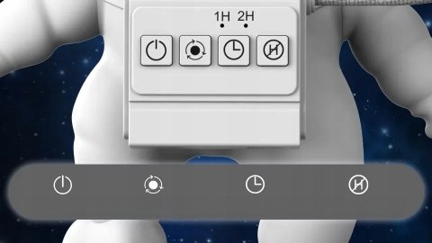 Projektor Gwiazd Led 8 Kolorów Timer Regulacja Jasności Wbudowany Głośnik
