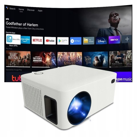 Projektor Heelly Led Android 10, 7000Lm, 720P, Smart Tv, Wifi, Bluetooth