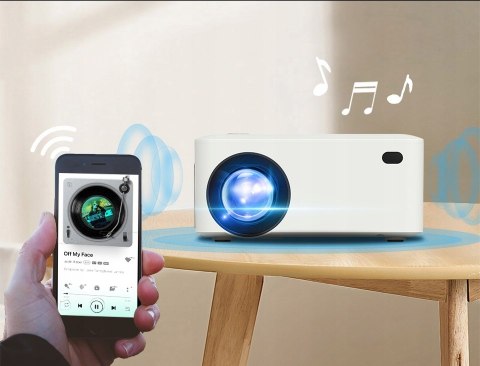 Projektor Heelly Led Android 10, 7000Lm, 720P, Smart Tv, Wifi, Bluetooth