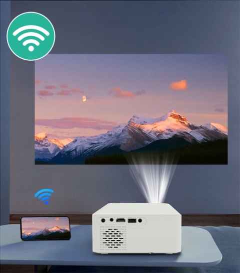 Projektor Heelly Led Android 10, 7000Lm, 720P, Smart Tv, Wifi, Bluetooth