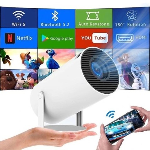 Projektor Hy300 Pro 2025 - 4K, Android Tv, Przenośny, Wifi, 130