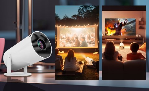 Projektor Hy300 Pro 2025 - 4K, Android Tv, Przenośny, Wifi, 130