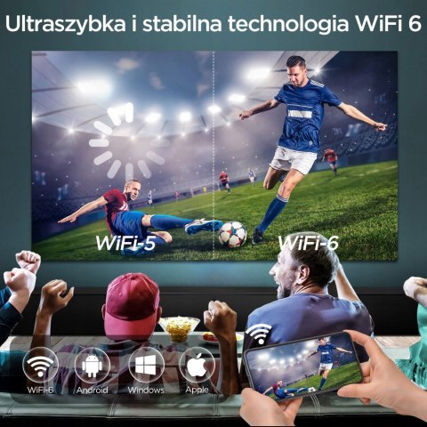 Projektor Led Hdeye I20 4K Full Hd, Android Tv, Wifi, 9000Lm, Bluetooth