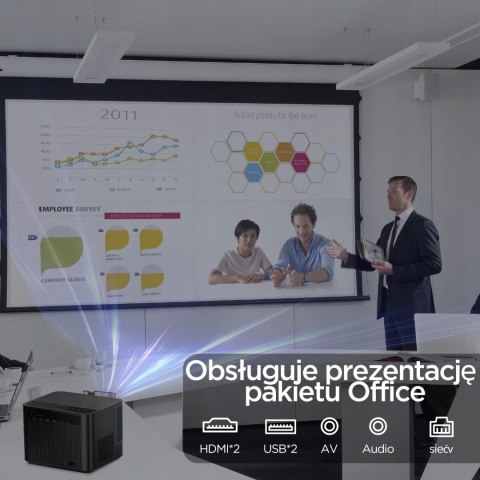 Projektor Led Hdeye I20 4K Full Hd, Android Tv, Wifi, 9000Lm, Bluetooth