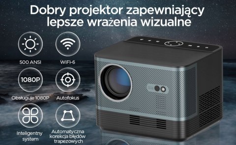 Projektor Led Hdeye I20 4K Full Hd, Android Tv, Wifi, 9000Lm, Bluetooth