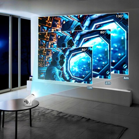 Projektor Led Lertz™ Hy300 Pro, 4K, Android 11, Wi-Fi, Bluetooth, 250 Lumen
