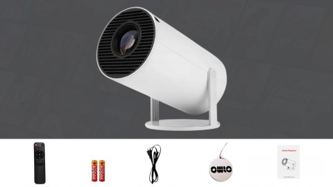 Projektor Led Owlo 2025 4K, Android 12, 290 Lm, Automatyczna Korekcja