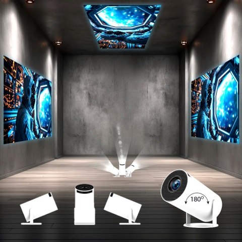 Projektor Lertz™ Full Hd 4K Smart Tv Z Wi-Fi, Bluetooth I Pilotem