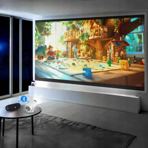 Projektor Lertz™ Full Hd 4K Smart Tv Z Wi-Fi, Bluetooth I Pilotem