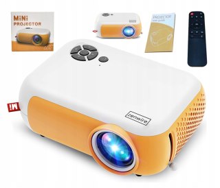 Projektor Mini Led Zenwire A10 Full Hd 1800Lm Z Powerbankiem Hdmi