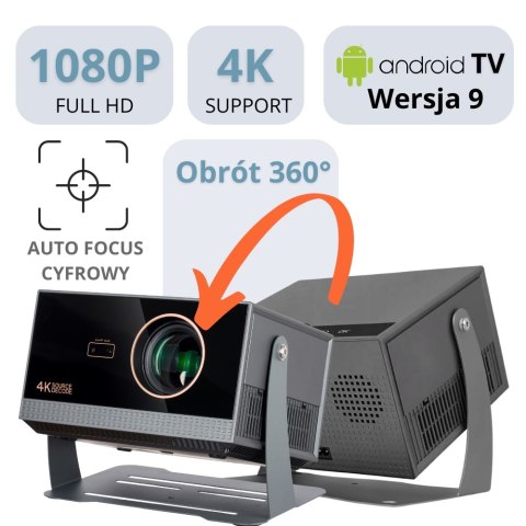 Projektor Mirai Optics Cinema Hd, 10000 Lumenów, Android 9, Full Hd
