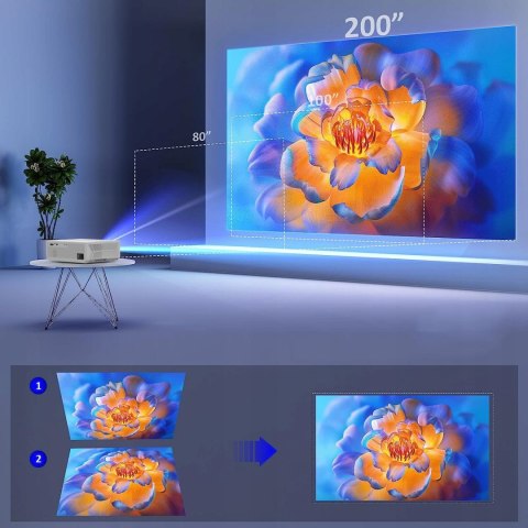 Projektor Zenwire E600h Android 9.0 Full Hd 4K, 13500Lm, Wifi, Bluetooth