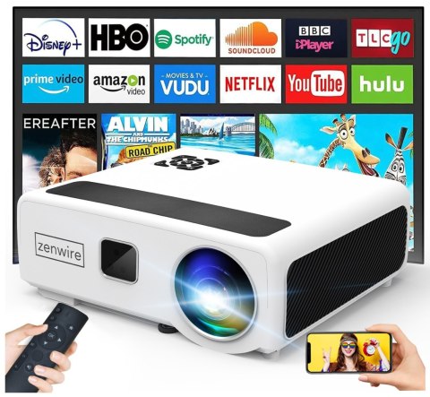 Projektor Zenwire E660h 4K Full Hd Android 9.0 Wifi 24000 Lm Bluetooth