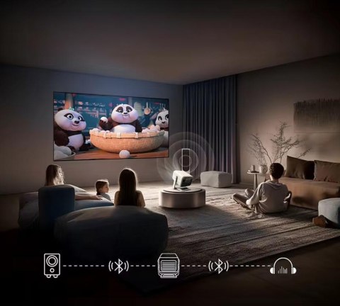 Projektor Zenwire H8 4K Full Hd Android Wifi Bluetooth Przenośny