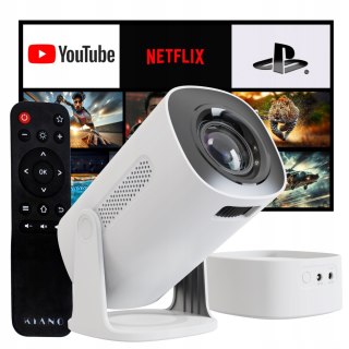 Bezprzewodowy Projektor Travel 4K Z Baterią, Bluetooth, Miracast Obrot 230°