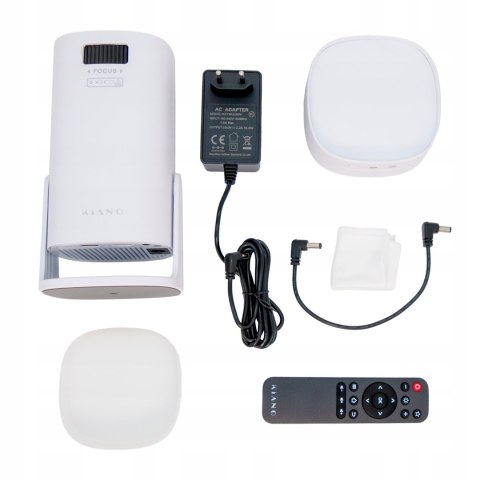 Bezprzewodowy Projektor Travel 4K Z Baterią, Bluetooth, Miracast Obrot 230°