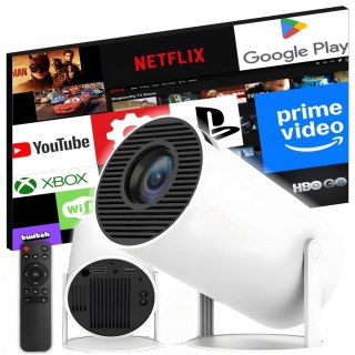 Kompaktowy Projektor Smart Tv Led Full Hd Z Androidem I Wifi