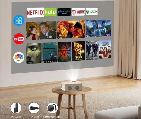 Mini Projektor Bluetooth 5.1 8500 Lumenów 720P Hdmi Usb - Domowe I Plener
