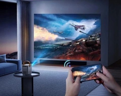 Mini Projektor Led Feegar Show 5G Wifi Bluetooth 5.2 Hdmi Z Elektric Focus