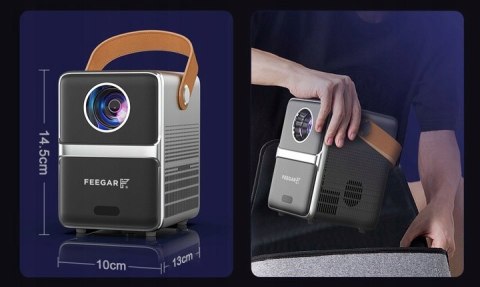 Mini Projektor Led Feegar Show 5G Wifi Bluetooth 5.2 Hdmi Z Elektric Focus