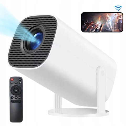 Mini Projektor Smart Tv Android12 1080P 180° Obrót Auto Korekcja 5G Bt Wifi