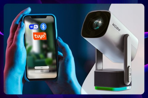 Mini Projektor Weishi Viutube 2, Full Hd, Android 11, Wi-Fi 6, 150 Min