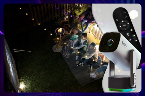 Mini Projektor Weishi Viutube 2, Full Hd, Android 11, Wi-Fi 6, 150 Min