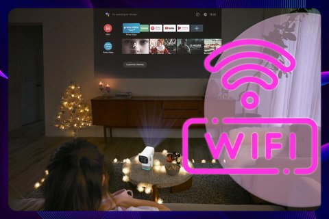 Mini Projektor Weishi Viutube 2, Full Hd, Android 11, Wi-Fi 6, 150 Min