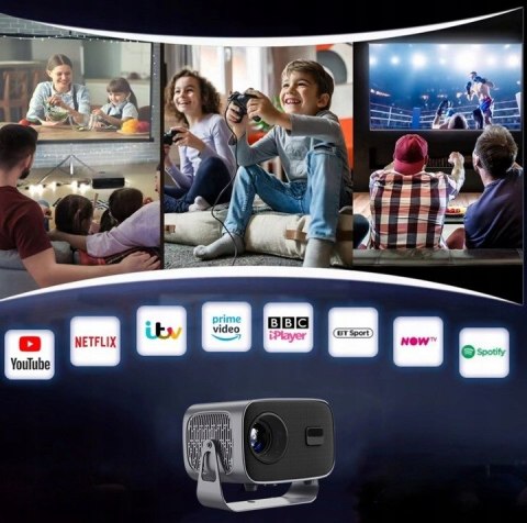 Mini Projektor Y27 Android 11 Wifi Hd 4K - Smart Tv Mobilny Rzutnik