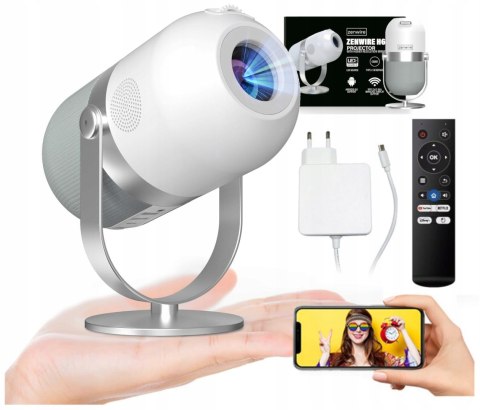 Mini Projektor Zenwire H6 360 Z Android 9.0, Wifi, Full Hd, Mobilny Rzutnik