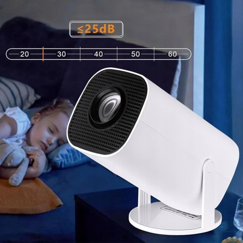 Obrotowy Mini Projektor 1080P 180° Wifi, Bluetooth Smart Tv, Android12