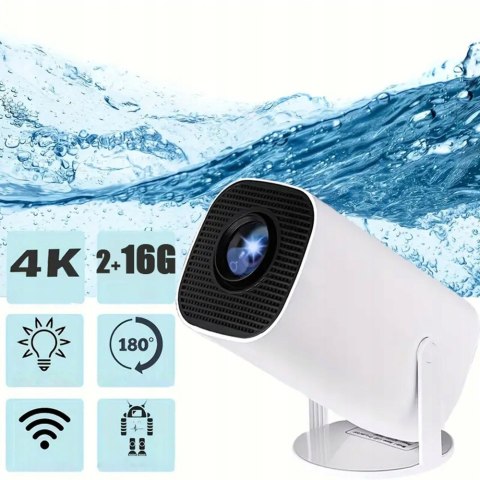 Obrotowy Mini Projektor 1080P 180° Wifi, Bluetooth Smart Tv, Android12