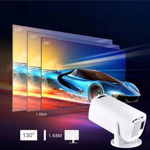 Obrotowy Mini Projektor 1080P 180° Wifi, Bluetooth Smart Tv, Android12