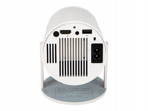 Projektor Cinema Led Biały 40-130 Cali Android 13 720P/4K Auto Korekcja 3W