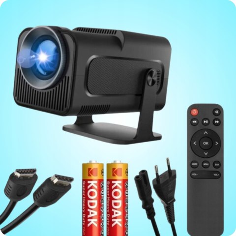 Projektor Deeped Android Tv 4K Hd Z Wifi I Bluetooth, Przenośny 150