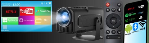 Projektor Deeped Hy320 Mini 4K Full Hd Android Tv, Wifi, Bt 5.0, Przenośny