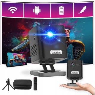 Projektor Dlp Zenwire C1000 4K Android Wifi Przenośny Z Baterią